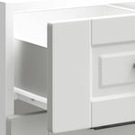 ZNTS Kitchen Base Cabinet Porto White Engineered Wood 854220