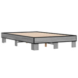 Bed Frame without Mattress Grey Sonoma 120x200 cm 845865