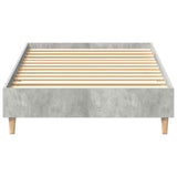 Bed Frame No Mattress Concrete Grey 100x200 cm Engineered Wood 861042