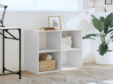 Bookcase White 68.5x32x68.5 cm Engineered Wood 852825
