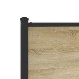 Metal Bed Frame without Mattress Sonoma Oak 137x190 cm 4007903
