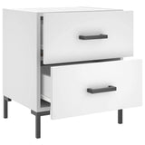 Bedside Cabinets 2 pcs White 40x35x47.5 cm Engineered Wood 827309