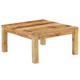 ZNTS Coffee Table 80x80x40 cm Solid Mango Wood 246701