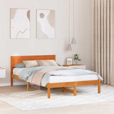 Bed Frame Brown 120 x 200 cm Solid Pine wood 872193