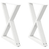 Dining Table Legs 2 pcs White 80x cm Steel 4012729