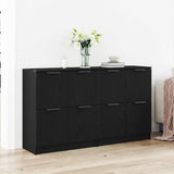 Sideboard 2 pcs Black Oak 60 x 30 x 70 cm Engineered Wood 3333073