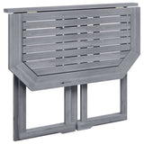 Folding Balcony Table 90x50x74 cm Solid Acacia Wood 46326