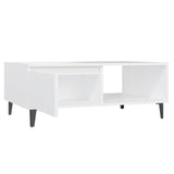Coffee Table White 90x60x35 cm Engineered Wood 806004