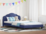 Children's Bed Frame with Headboard Police Blue 80 x 200 cm 42010949