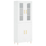 Highboard White 69.5x34x180 cm Engineered Wood 3198329