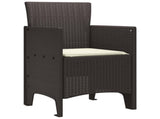 Garden Chair 2 pcs Brown 53 x 49 x 85 cm Polypropylene 847457