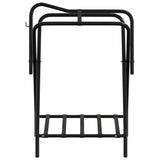 Saddle Rack Foldable Freestanding Black Iron 172441
