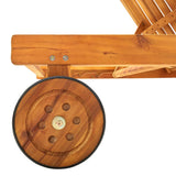 311871 Sun Lounger Solid Acacia Wood