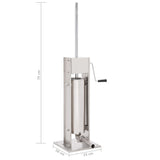 ZNTS Manual Sausage Stuffer Silver 7 L Stainless Steel 50963
