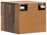 Wall-Mounted Bedside Cabinet 2 pcs Old Wood 34.5 x 33 x 40 cm 898652