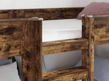 Bunk Bed for Kids Smoked Oak 75 x 190 cm Engineered Wood 3410391