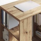 Desk with Shelf Artisan Oak 90 x 50 x 75 cm Engineered Wood 869513