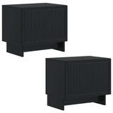 TV Cabinet Black Engineered Wood 896016