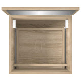 Bathroom Cabinet with Mirror Sonoma Oak Engineered Wood 804866