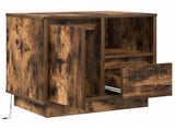 Bedside Cabinet Smoked Oak 50 x 34.5 x 50 cm Engineered wood 869586
