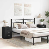 Bedside Cabinets 2 pcs Black 38x35x56 cm Engineered Wood 800453