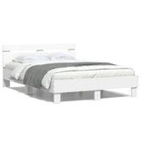 Bed Frame without Mattress White 135x190 cm Double 3207441
