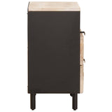 Bedside Cabinet White 50 x 33 x 60 cm Solid Mango Wood 4017874