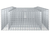 Gabion Raised Bed 3 pcs Silver 3422220