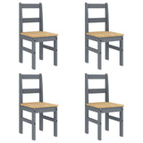 5 Piece Dining Set PANAMA Grey Solid Wood Pine 3345189