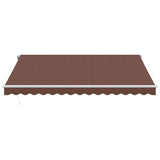 Manual Retractable Awning Brown 400x350 cm 3215387