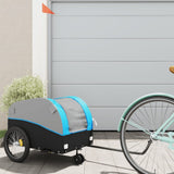 Bike Trailer Black and Blue 30 kg Iron 94142