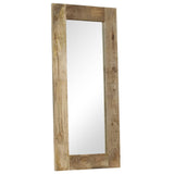 ZNTS Mirror Solid Mango Wood 50x110 cm 246303