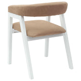 Dining Chairs 2 pcs White 54 x 57 x 73 cm Solid Rubber Wood 42020427