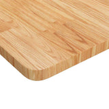 Bathroom Countertop Light Brown 100x60x2.5cm Treated Solid Wood 343041