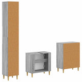 3 Piece Bathroom Cabinet Set ARNHEM Grey Sonoma Engineered Wood 3417447