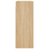 Wall Mounted Cabinet Sonoma Oak 69.5x34x90 cm Engineered Wood 834981