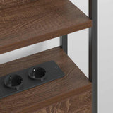 Headboard with Shelf Brown oak 180 cm Engineered wood 859714