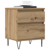 Bedside Cabinets 2 pcs Artisan Oak 40x35x50 cm Engineered Wood 857419