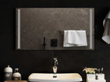 LED Bathroom Mirror Transparent 70 x 50 cm Tempered Glass 42045796