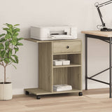 Printer Stand with Wheels Sonoma Oak 60x40x68.5 cm 840641