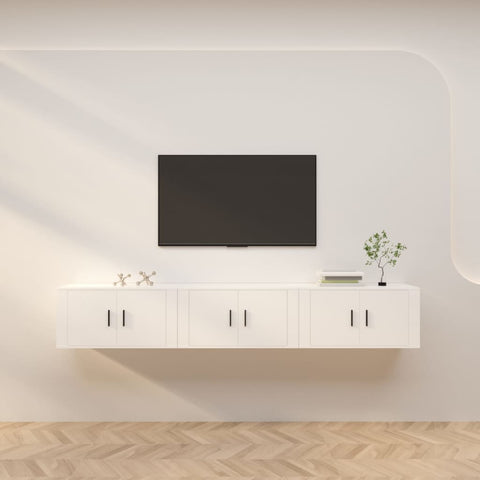 Wall-mounted TV Cabinets 3 pcs White 80x34.5x40 cm 3188358