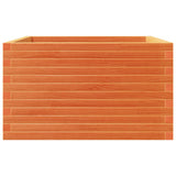 Garden Planter Wax Brown 80x80x46 cm Solid Wood Pine 3282421