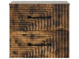 Wall-Mounted Bedside Cabinet Smoked Oak 34.5 x 33 x 40 cm 898645