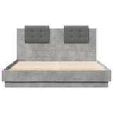 Bed Frame without Mattress Concrete Grey 120x200 cm 3209929