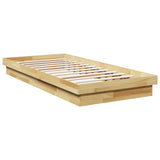 Bed Frame Without Mattress 100x200 cm Solid Oak Wood 851967
