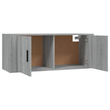 2 Piece Wall-mounted TV Cabinet Set Grey Sonoma 100x34,5x40 cm 3188372