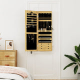 Mirror Jewellery Cabinet Wall Mounted 37.5x10x106 cm 353228