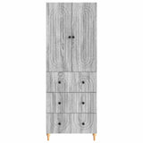Cabinet Set 2 pcs Grey Sonoma 66 x 34.5 x 90 cm Engineered Wood 3416463