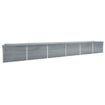 ZNTS Garden Raised Bed Galvanised Steel 600x80x77 cm Grey 47076