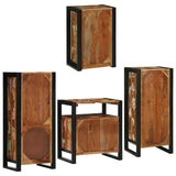 Bathroom Furniture Set 4 pcs Multicolour Solid Reclaimed Wood 3305693